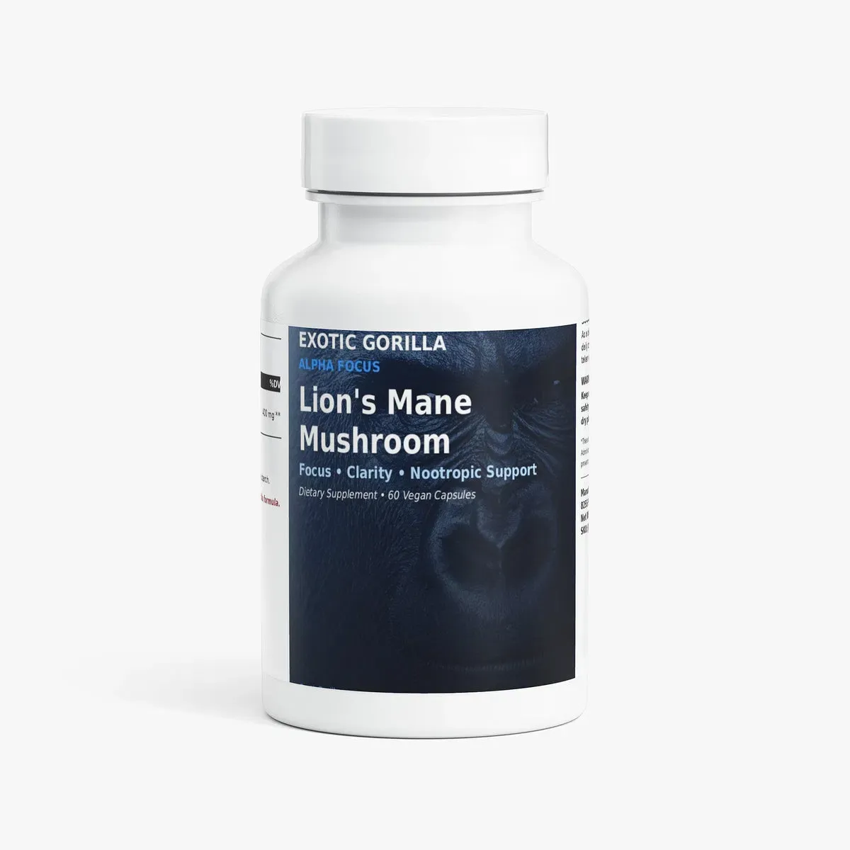 Alpha Focus Lion's Mane Mushroom supplement bottle